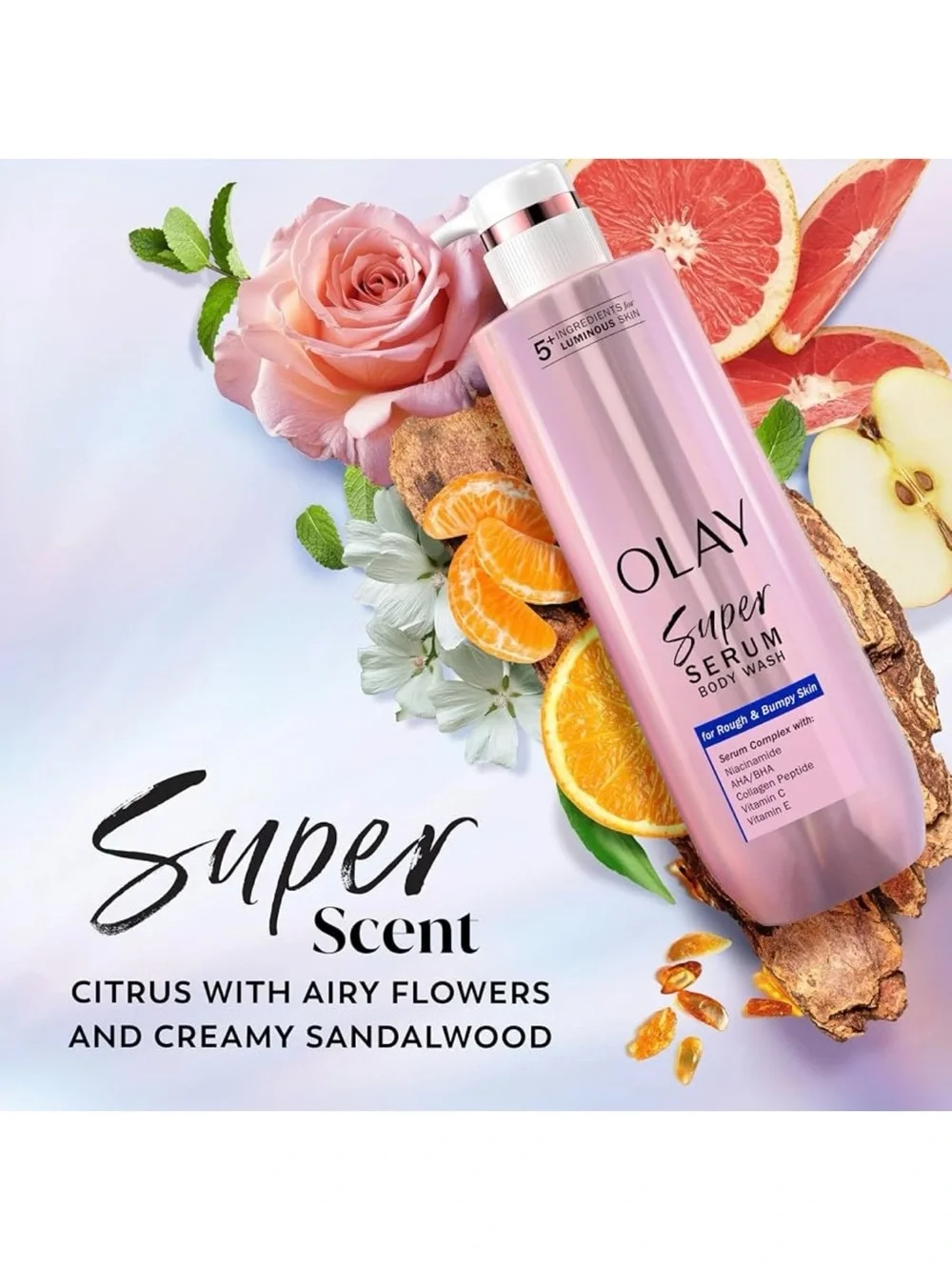 OLAY Super Serum Body Wash For Rough & Bumpy Skin 18.5oz